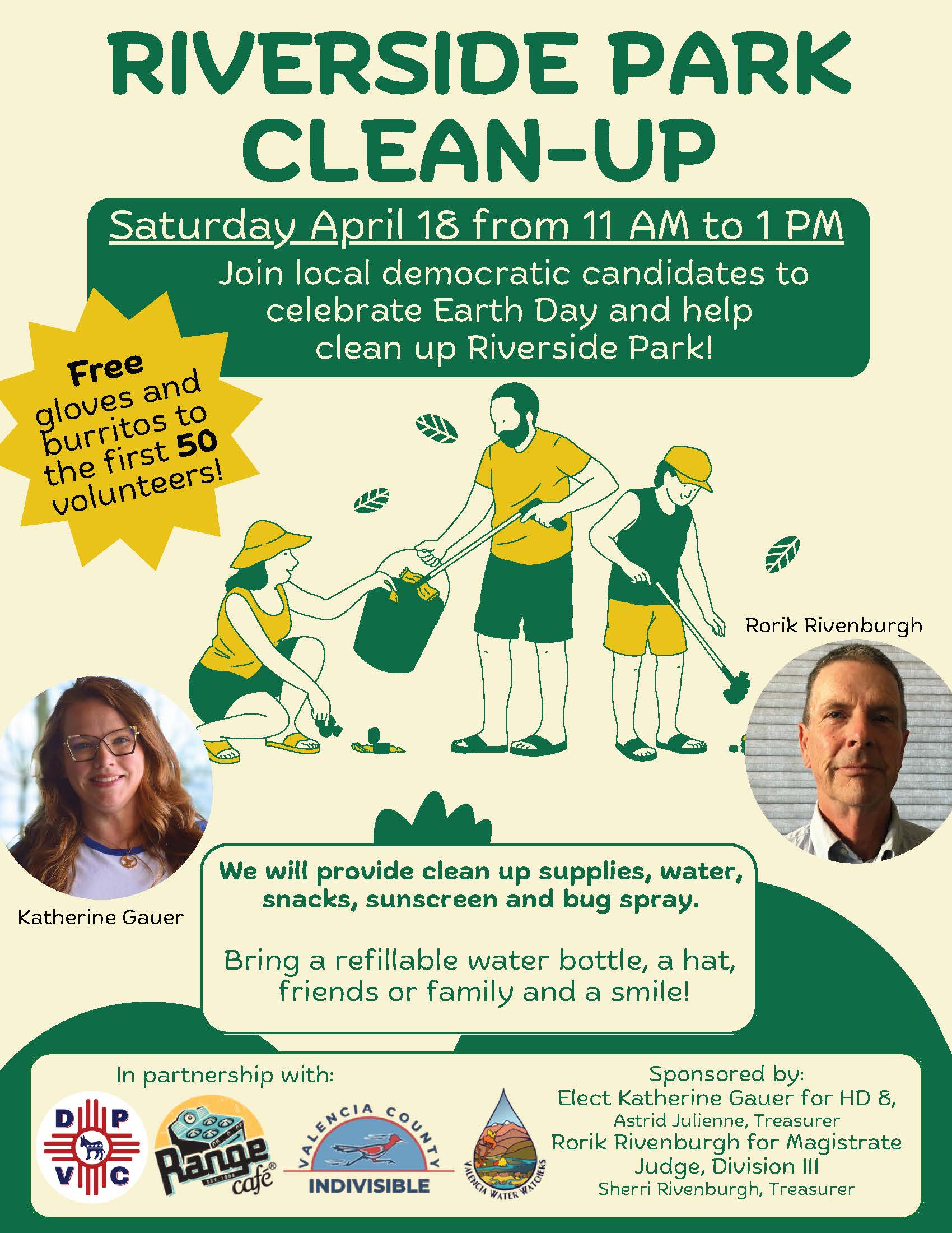 Clean Up Party Inventation Example Riverside Park Clean-Up - Democratic Party of Valencia County