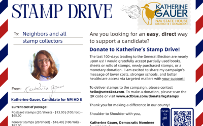 Support Katherine Gauer’s Stamp Drive